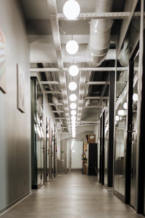 Modern open-plan office interior