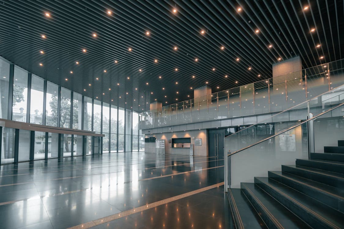 Modern commercial interior space