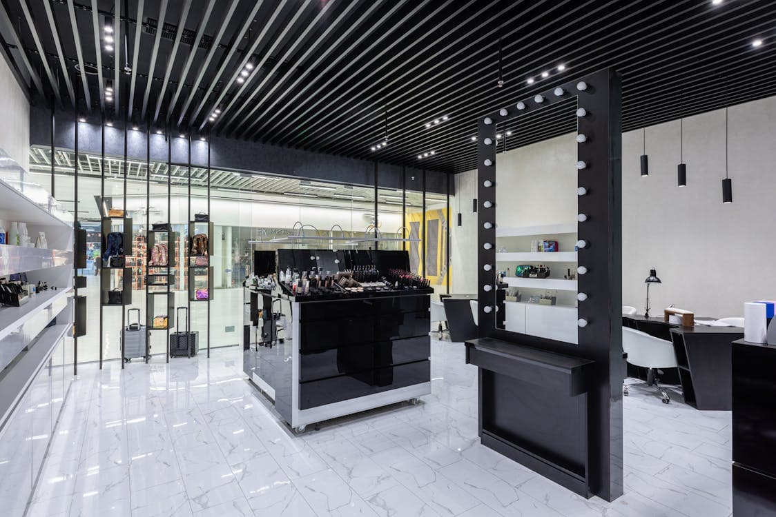 Contemporary retail boutique interior