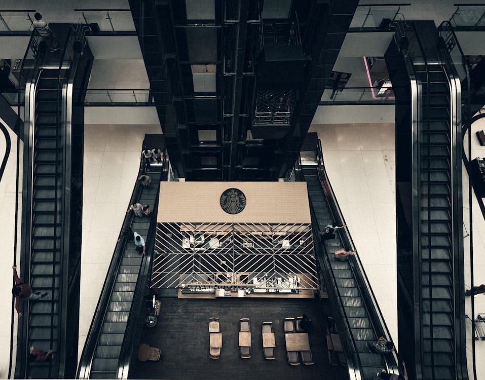 Finished retail space interior